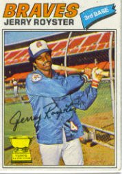 1977 Topps Baseball Cards      549     Jerry Royster